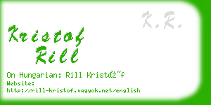 kristof rill business card